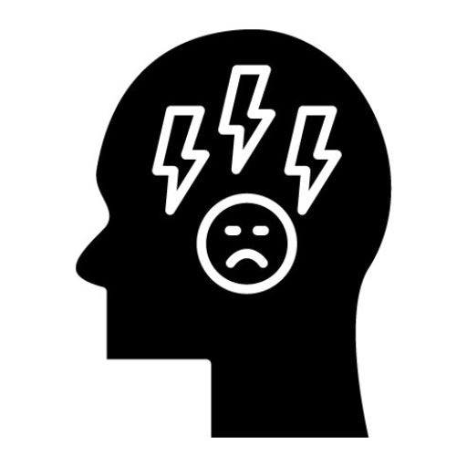 Depression Glyph Icon | Mental Health