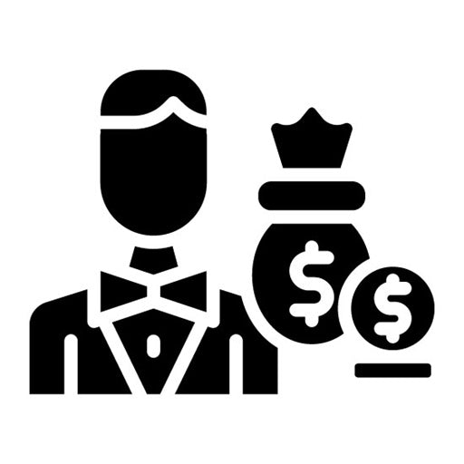 Loan Processor Glyph Icon