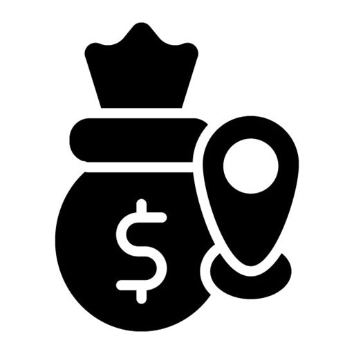 Asset Tracking Glyph Icon