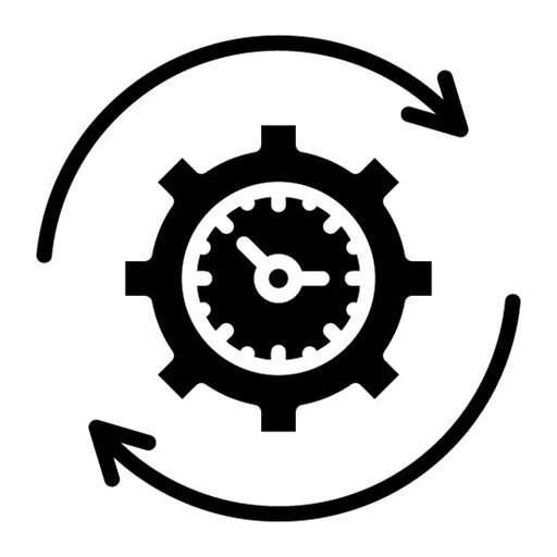 Capacity Utilization Glyph Icon