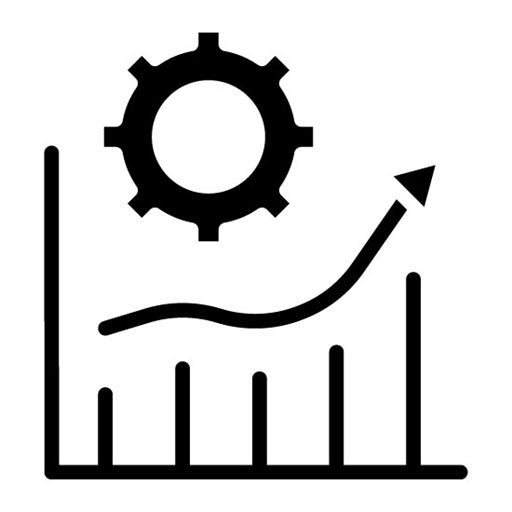 Continuous Improvement Glyph Icon | Operations Management
