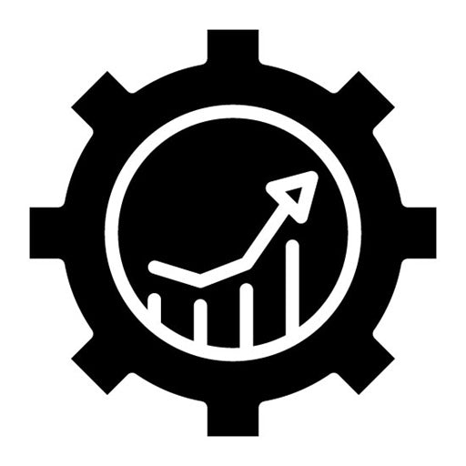 Lean Manufacturing Glyph Icon | Operations Management