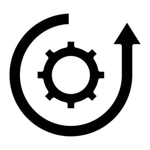 Process Improvement Glyph Icon