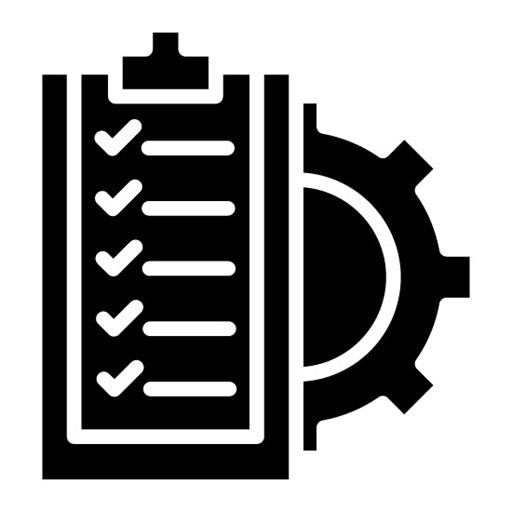 Task Scheduling Glyph Icon