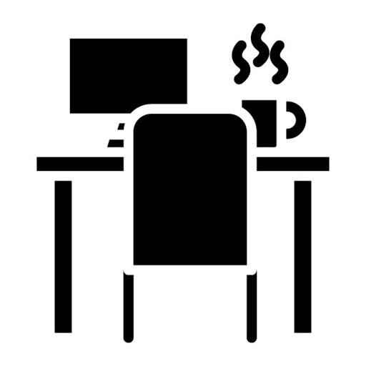 Cozy Workspace Glyph Icon