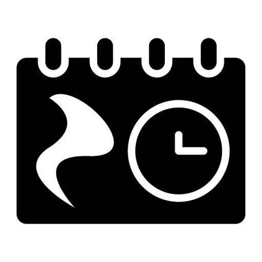 Flexible Schedule Glyph Icon | Remote Working