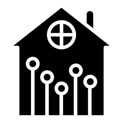 Home Network Glyph Icon | Remote Working