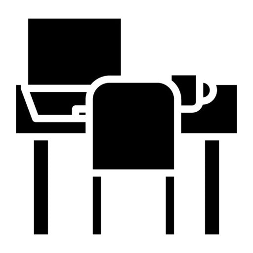 Laptop Workspace Glyph Icon