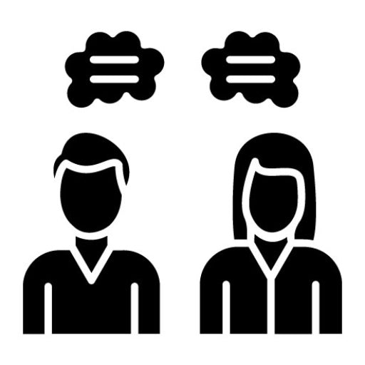 Counselling Glyph Icon