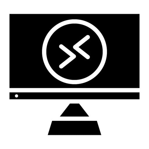 Remote Desktop Glyph Icon