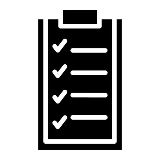 Task List Glyph Icon | Remote Working