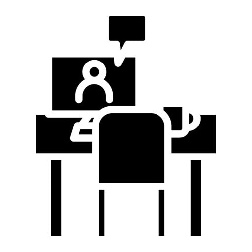 Telecommuting Glyph Icon