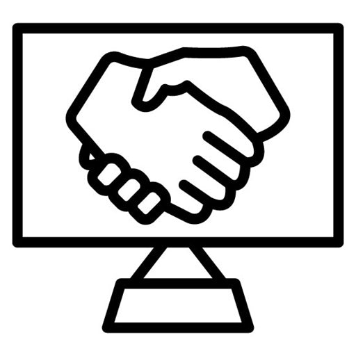 Virtual Handshake Icon