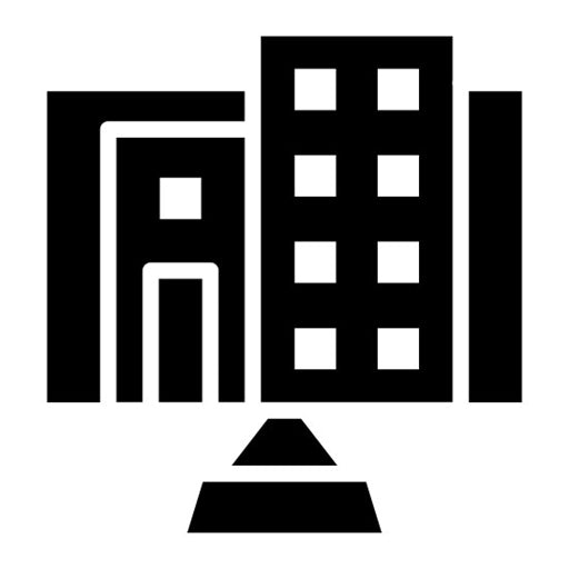 Virtual Office Glyph Icon