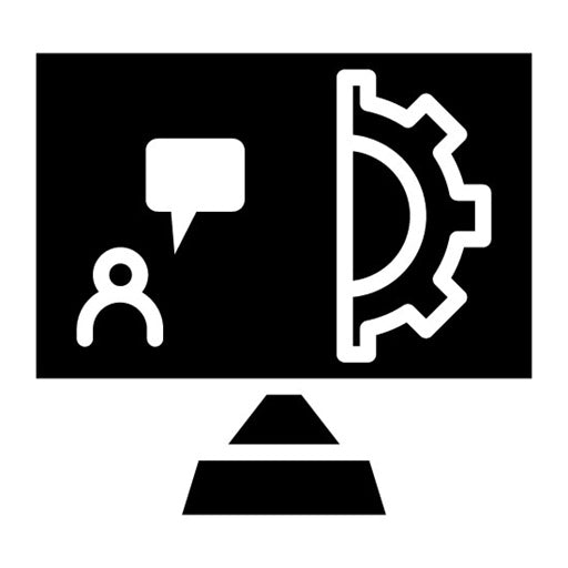 Virtual Workshop Glyph Icon