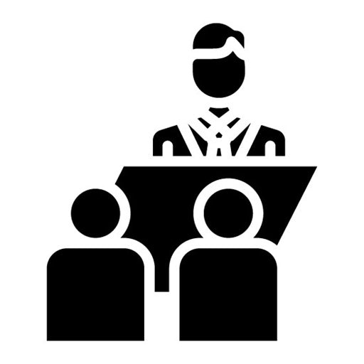 Client Meeting Glyph Icon | Freelancer