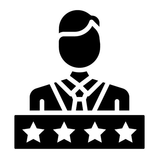 Client Satisfaction Glyph Icon