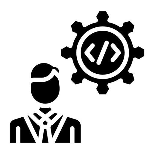 Coding Skills Glyph Icon
