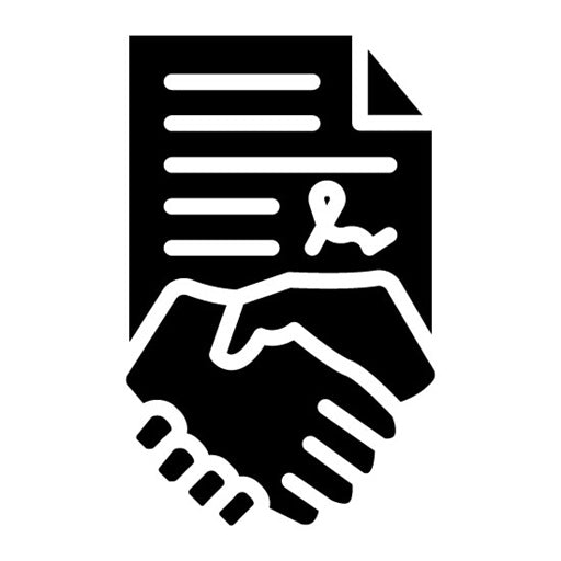 Contract Agreement Glyph Icon