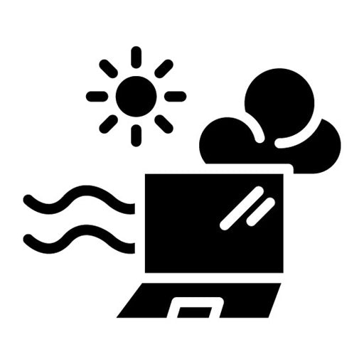 Digital Nomad Glyph Icon