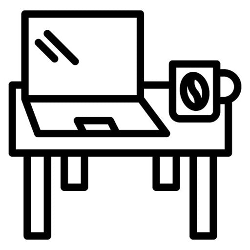 Laptop and Coffee Icon