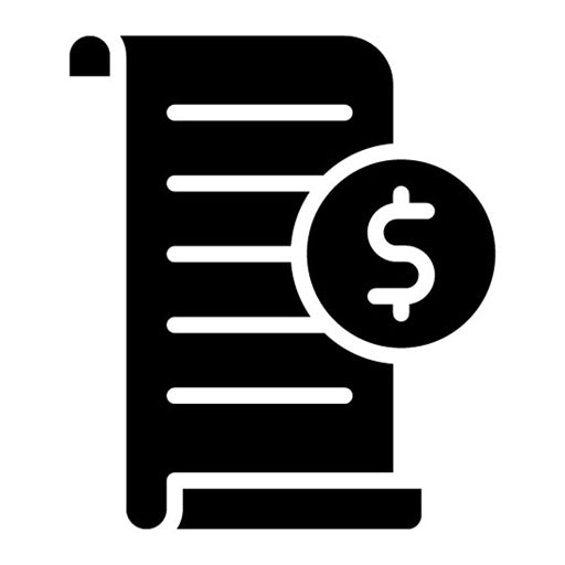 Payment Invoice Glyph Icon