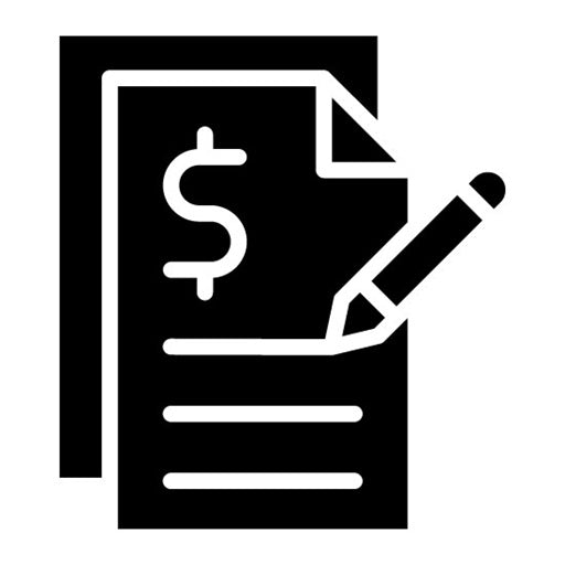 Proposal Writing Glyph Icon