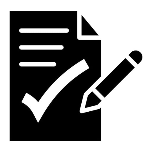 Task Approval Glyph Icon