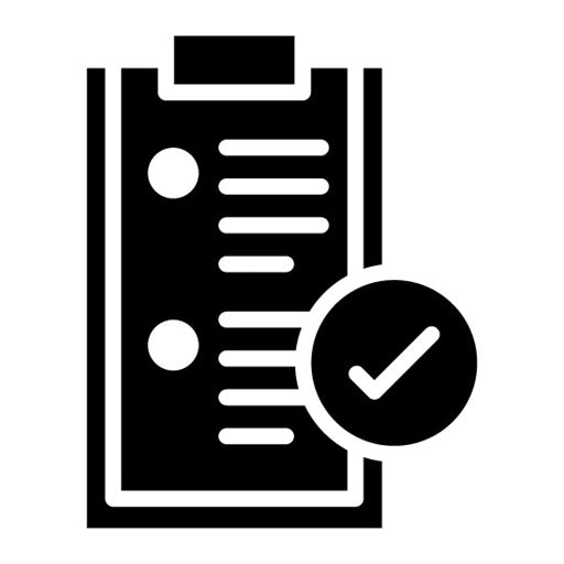 Task Completion Glyph Icon