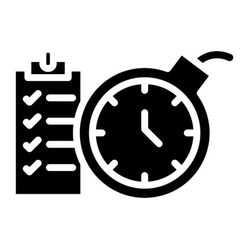 Task Deadline Glyph Icon