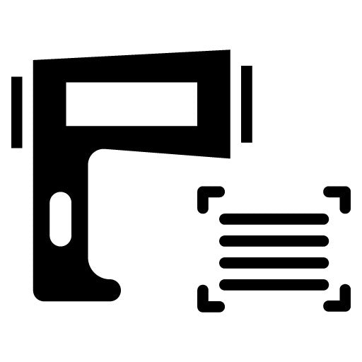 Barcode Scanner Glyph Icon | Manufacturing and Distribution