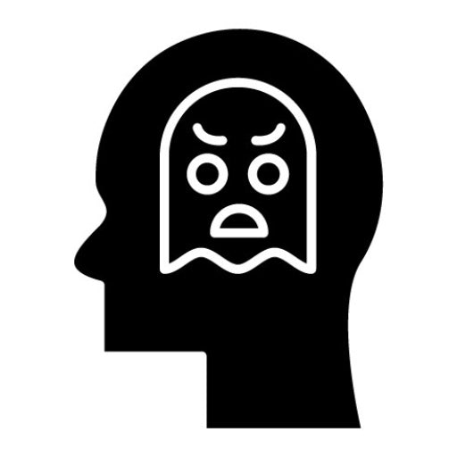 Phobia Glyph Icon | Mental Health