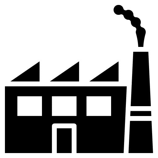 Factory Building Glyph Icon