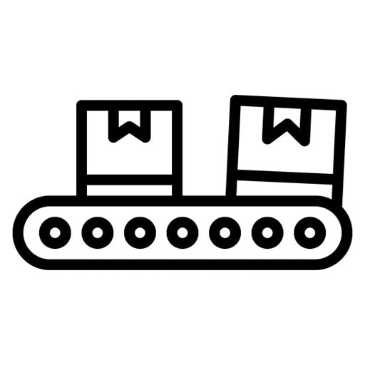 Production Line Icon | Manufacturing and Distribution