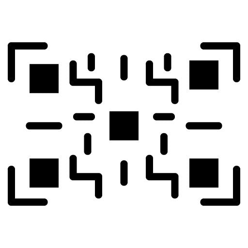 QR Code Glyph Icon | Manufacturing and Distribution