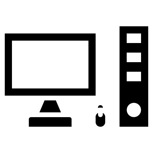 Workstation Glyph Icon | Manufacturing and Distribution
