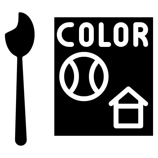 Coloring Activities Glyph Icon
