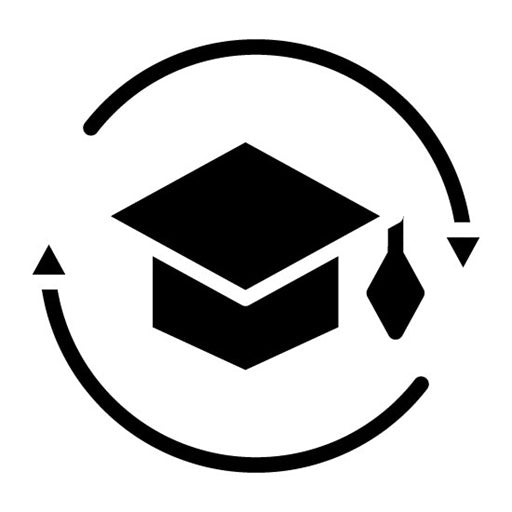 Continuing Education Glyph Icon