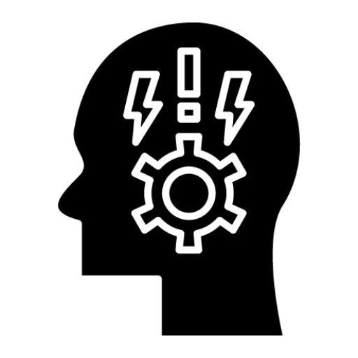 Stress Management Glyph Icon | Mental Health