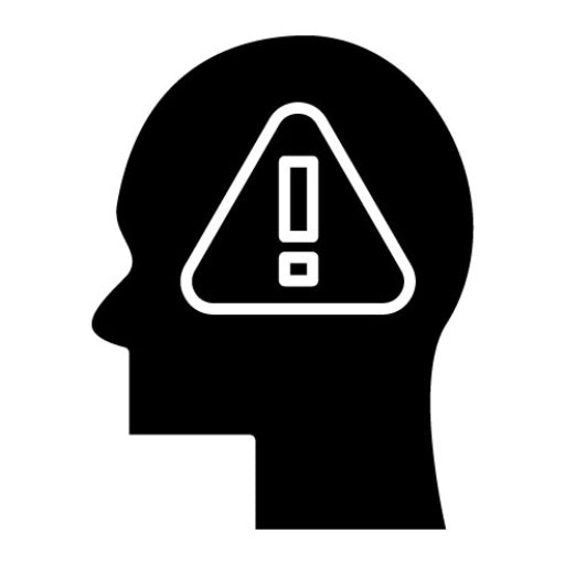 Warning Sign Glyph Icon