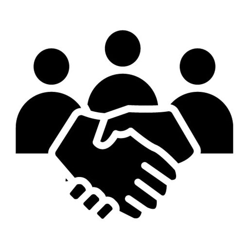 Team Collaboration Glyph Icon | Curriculum Vitae