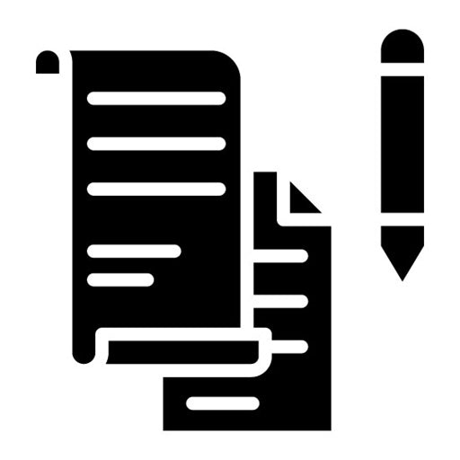 Writing Samples Glyph Icon