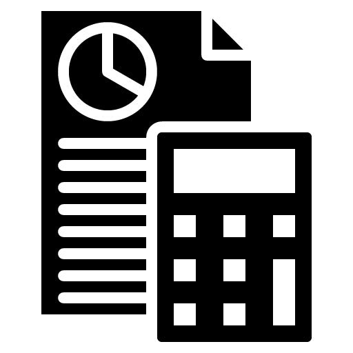 Accounting Glyph Icon | Professional Services