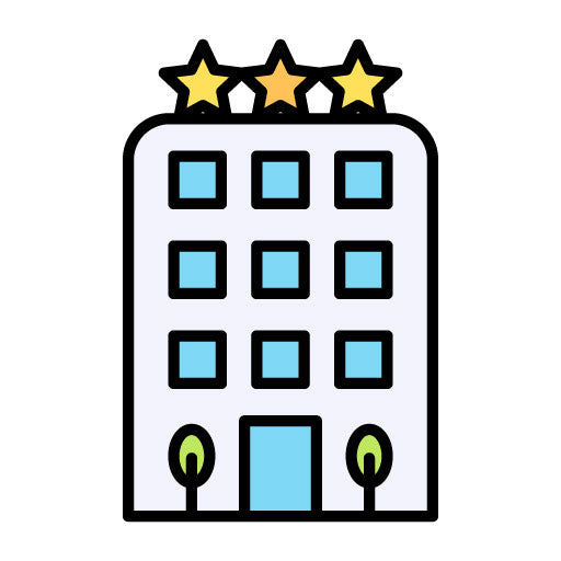 3 Star Hotel Filled Icon