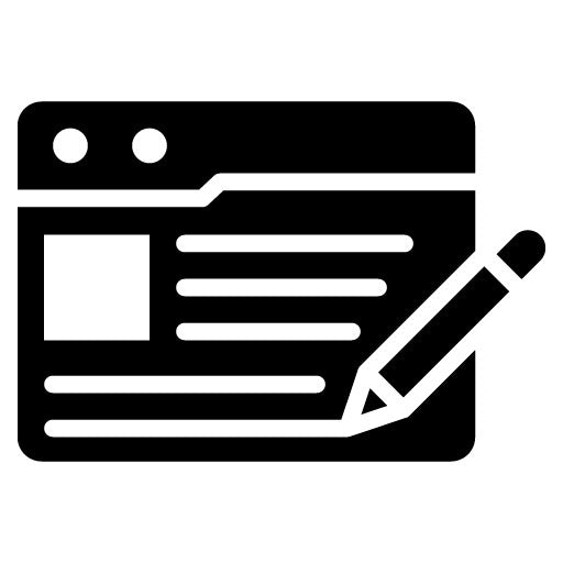 Content Creation Glyph Icon