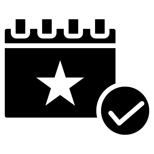 Event Planning Glyph Icon