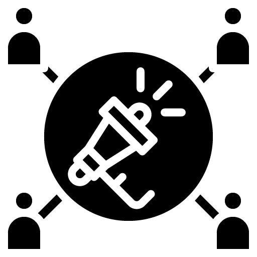 Public Relations Glyph Icon | Professional Services