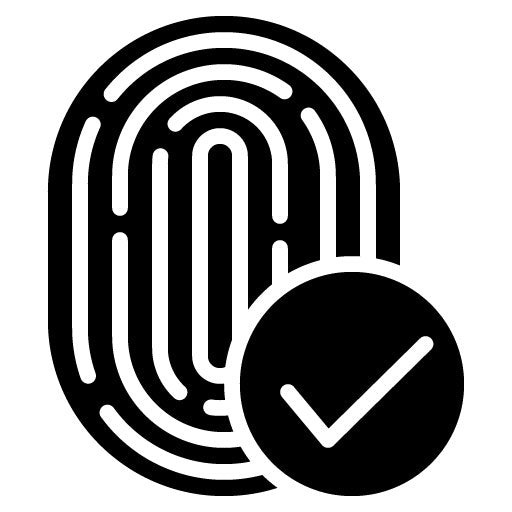 Biometric Authentication Glyph Icon
