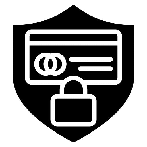 Fraud Prevention Glyph Icon | Safe Payment