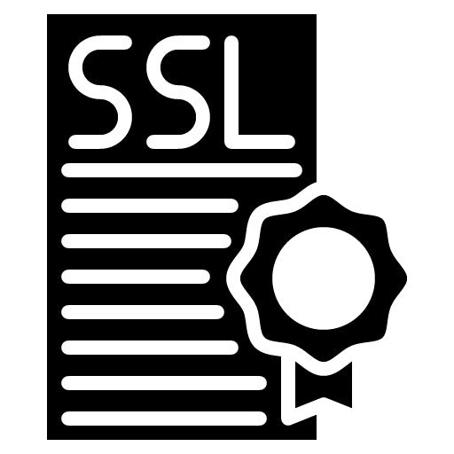 SSL Certificate Glyph Icon